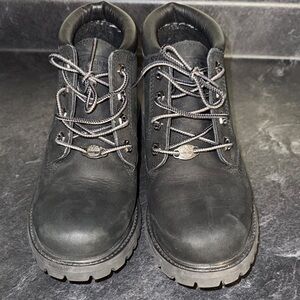 Timberland Men's Dark Gray Leather Boots